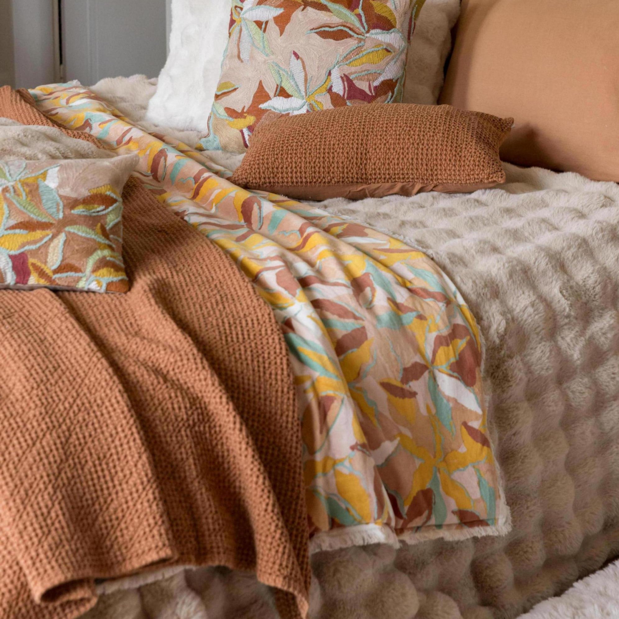 Coperta a Nido d'Ape in Cotone "Tana"