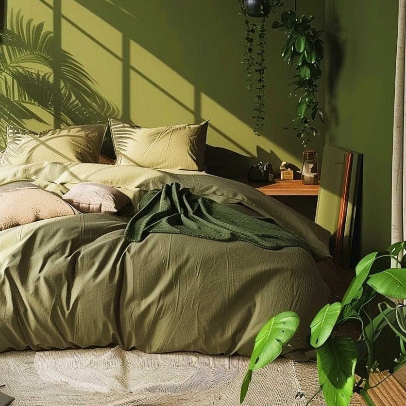 Parure Copripiumino Verde