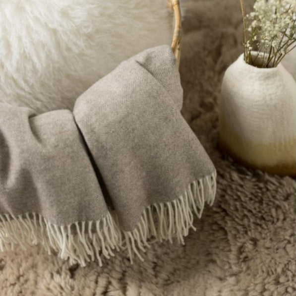 Plaid in Lana Merino & Cashmere "Carina"