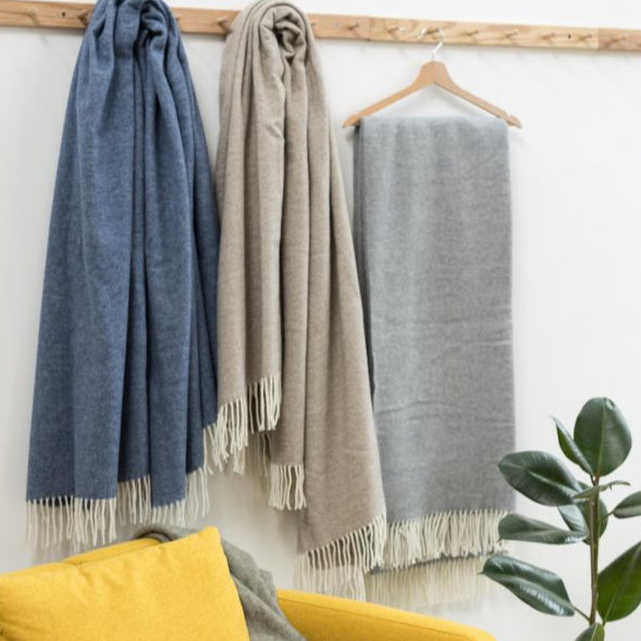 Plaid in Lana Merino & Cashmere "Carina"