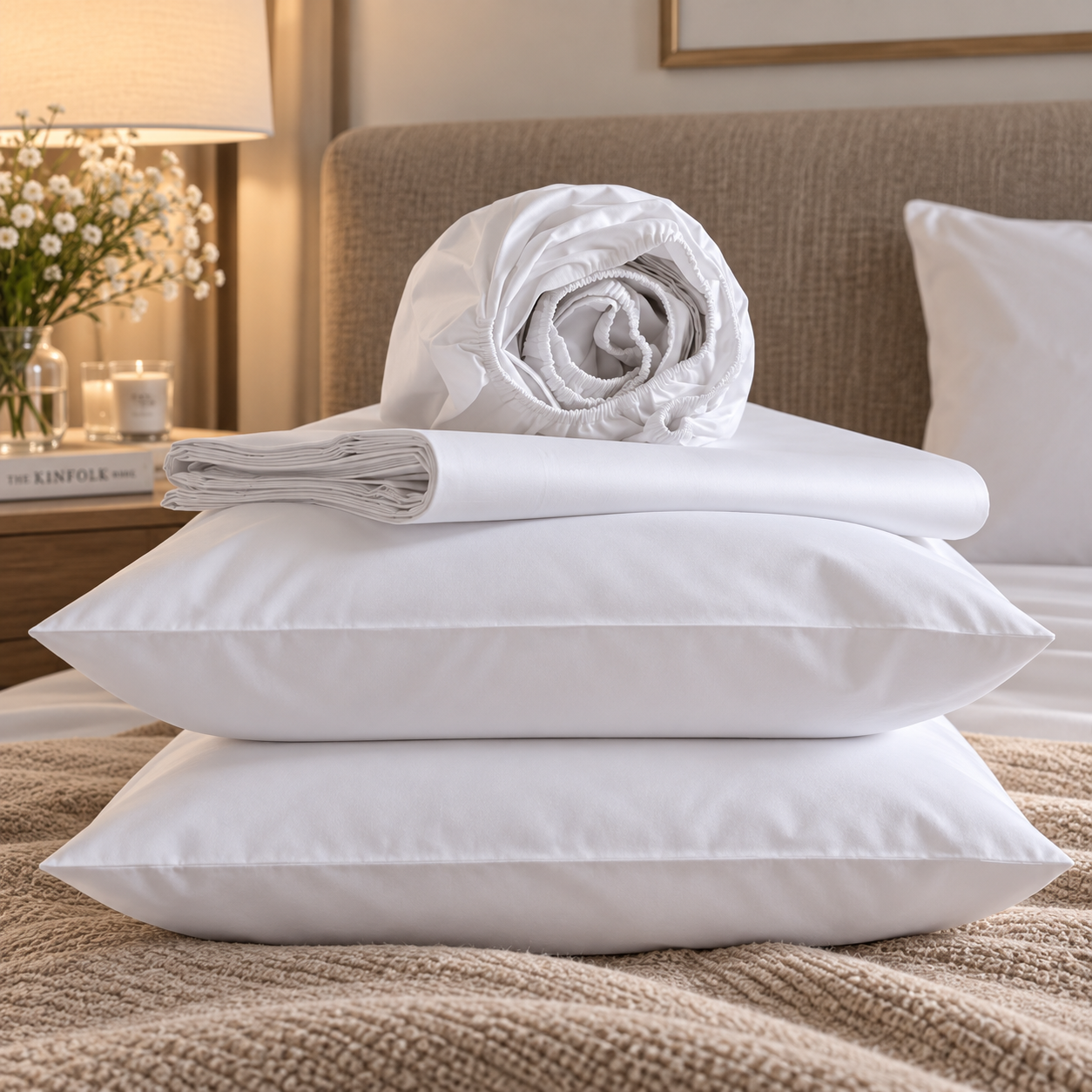 Completo Letto Rasatello Federa Sacchetto