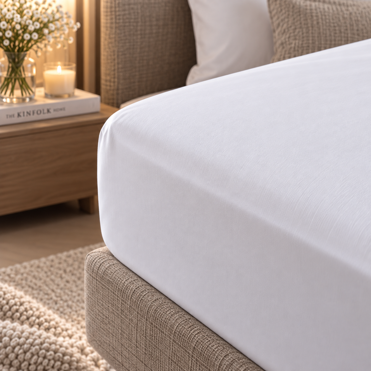 Completo Letto Percalle Con Bourdon