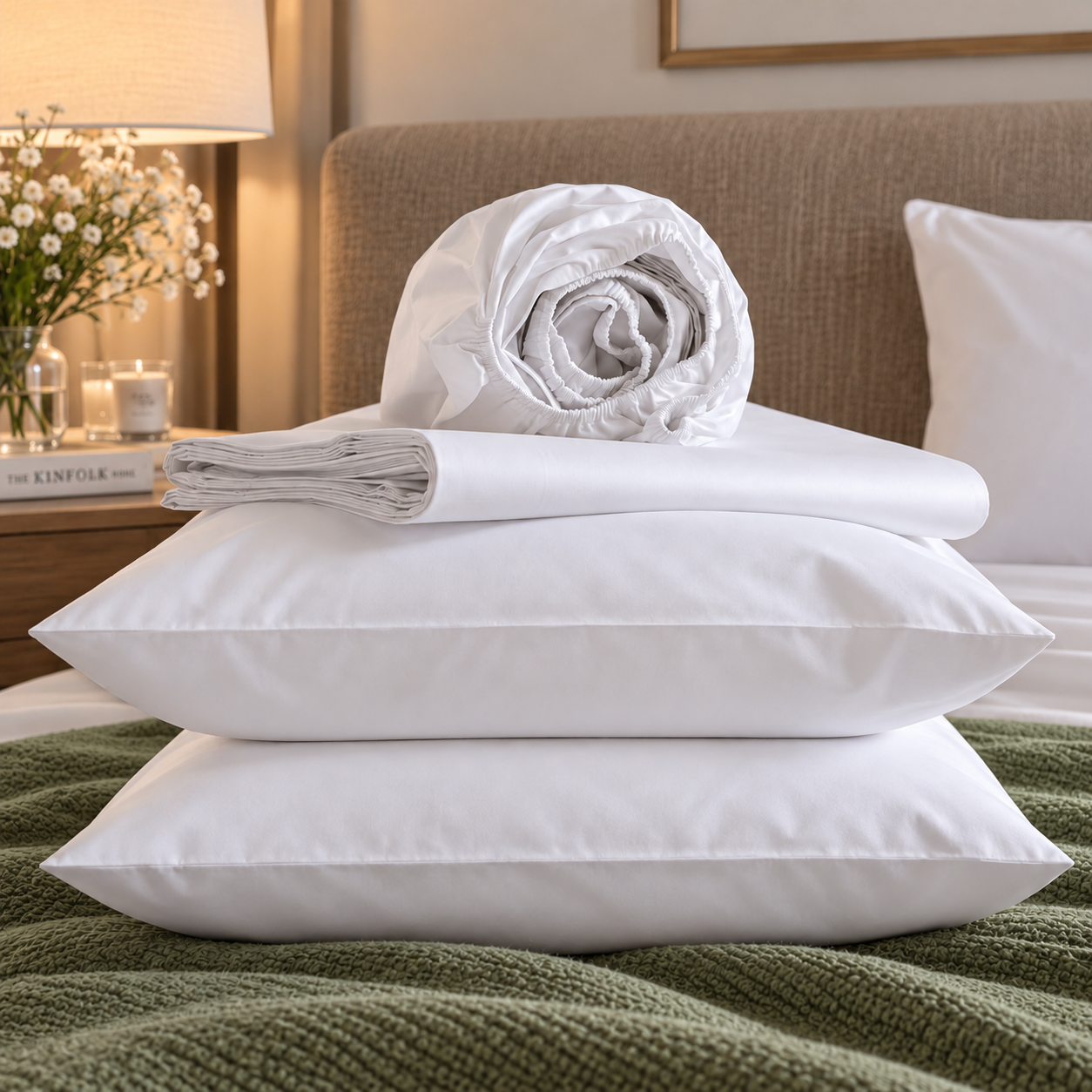 Completo Letto in Percalle Unito