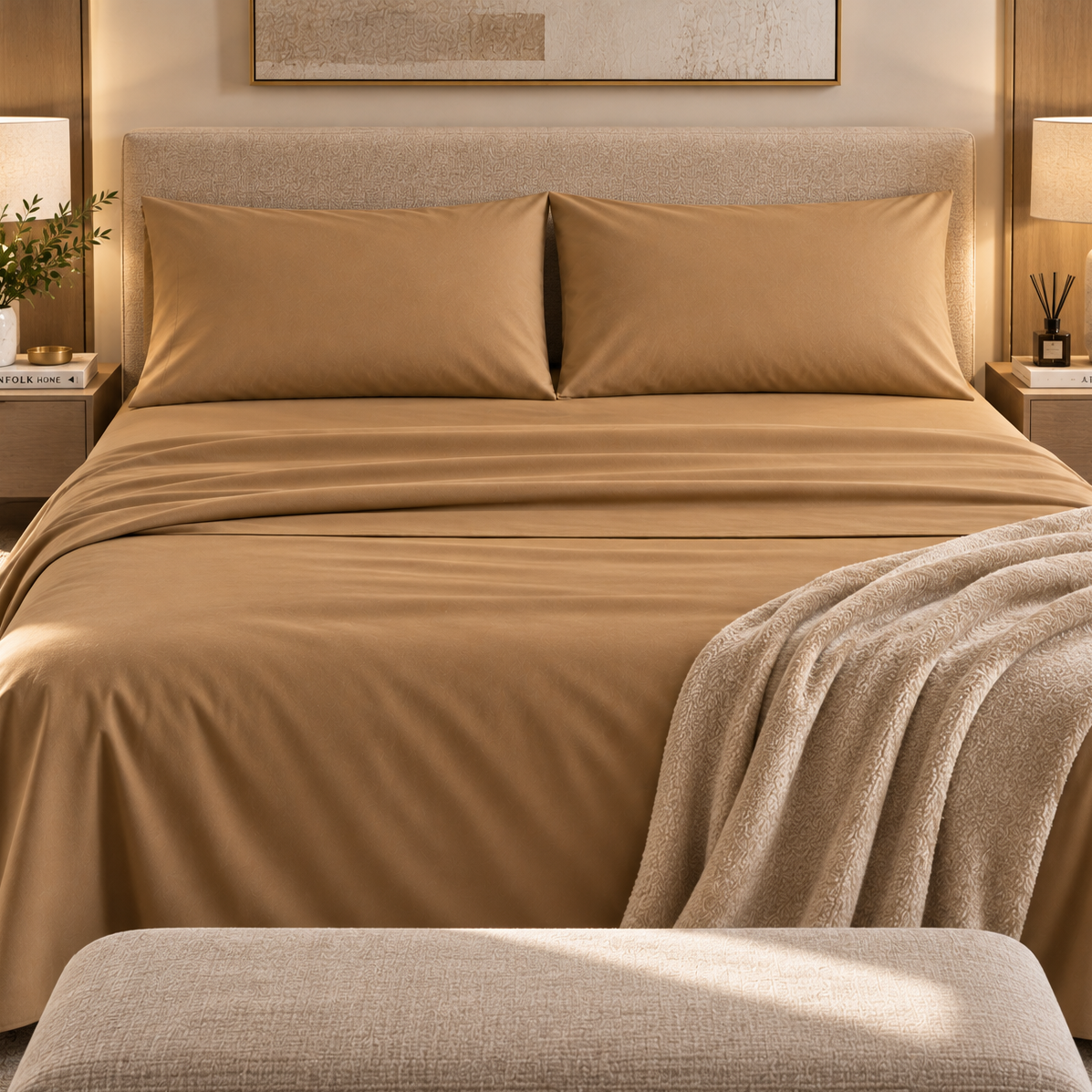 Completo Letto Rasatello Cromia