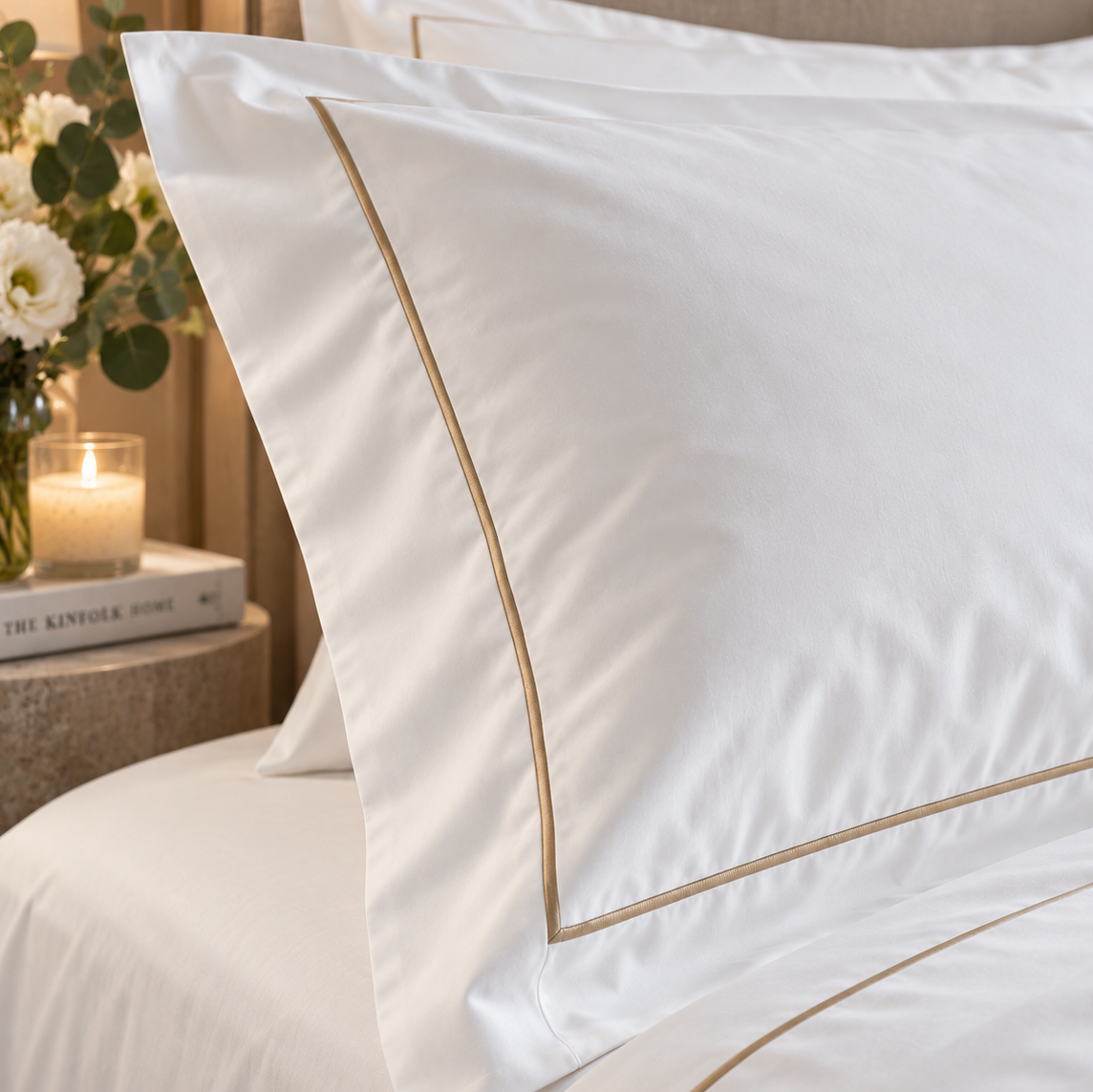 Completo Letto Percalle Con Bourdon