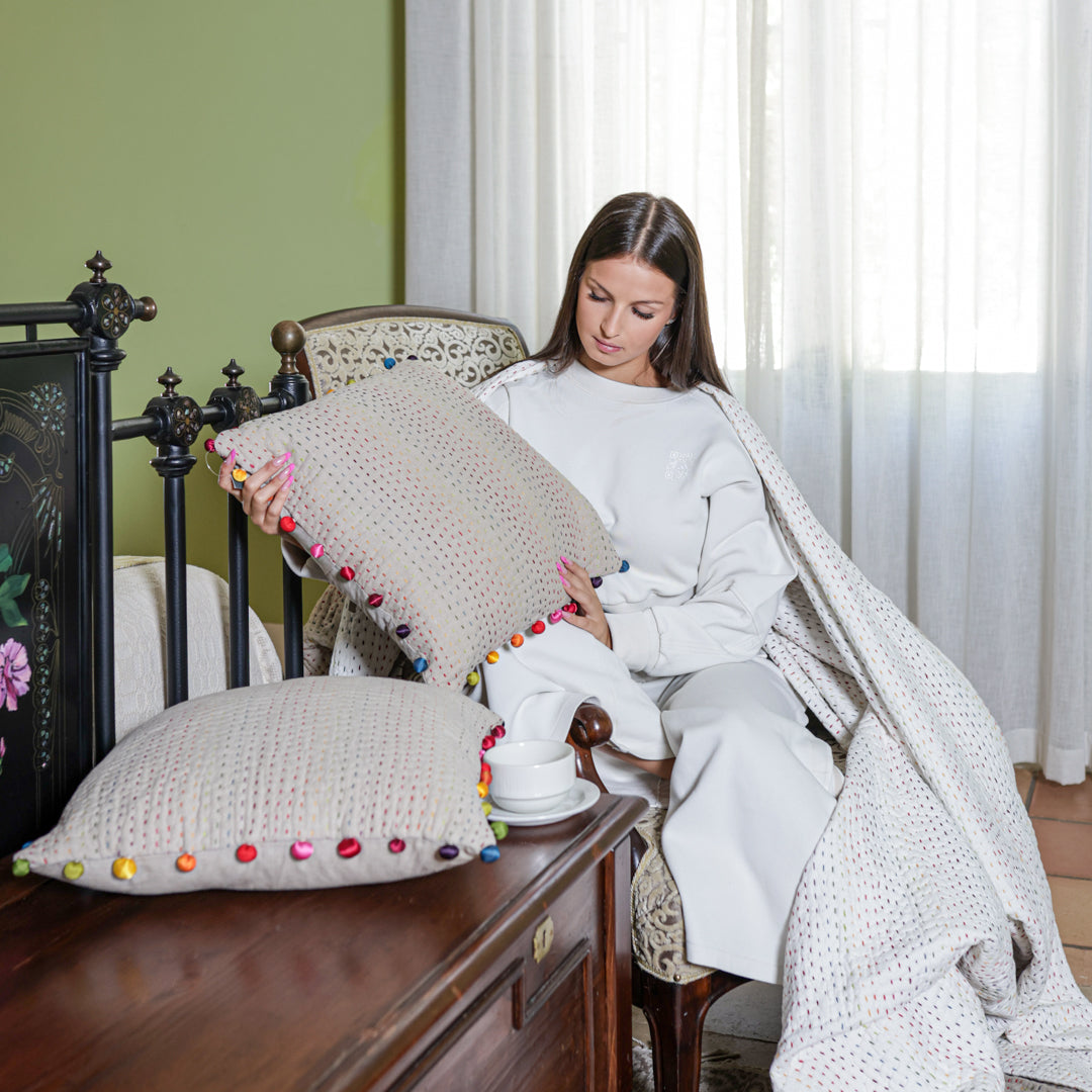 Coperta Pon-Pon Double Face