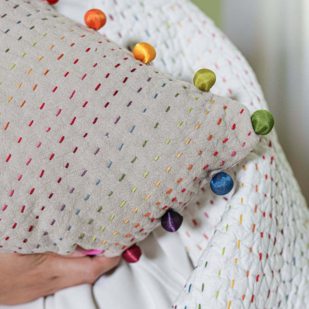 Coperta Pon-Pon Double Face