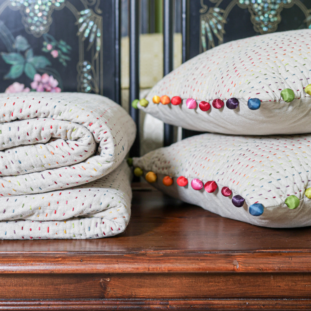 Coperta Pon-Pon Double Face