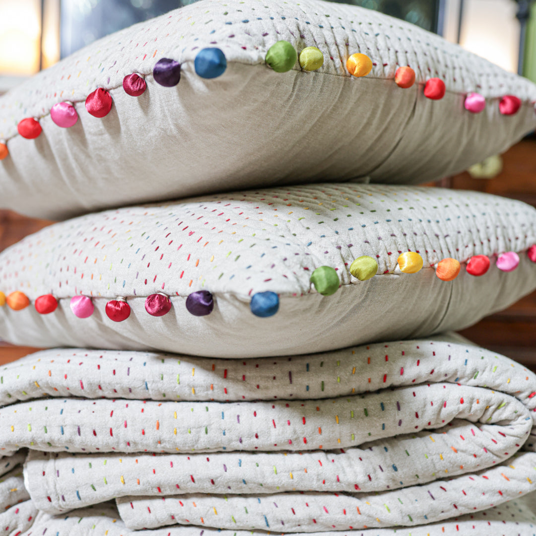 Coperta Pon-Pon Double Face