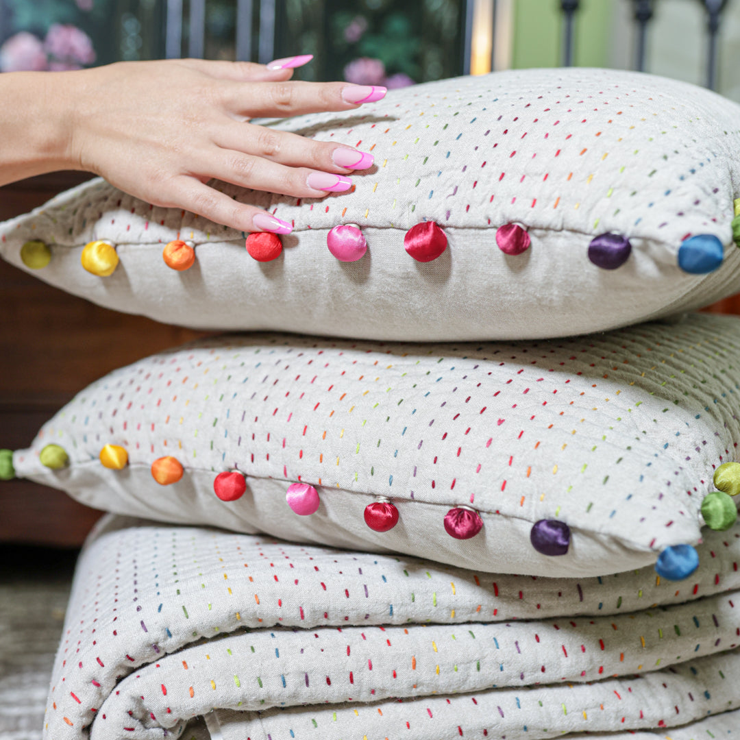 Coperta Pon-Pon Double Face