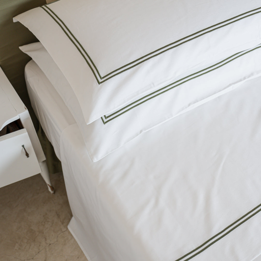 Completo Letto in Rasatello - Doppio Bourdon