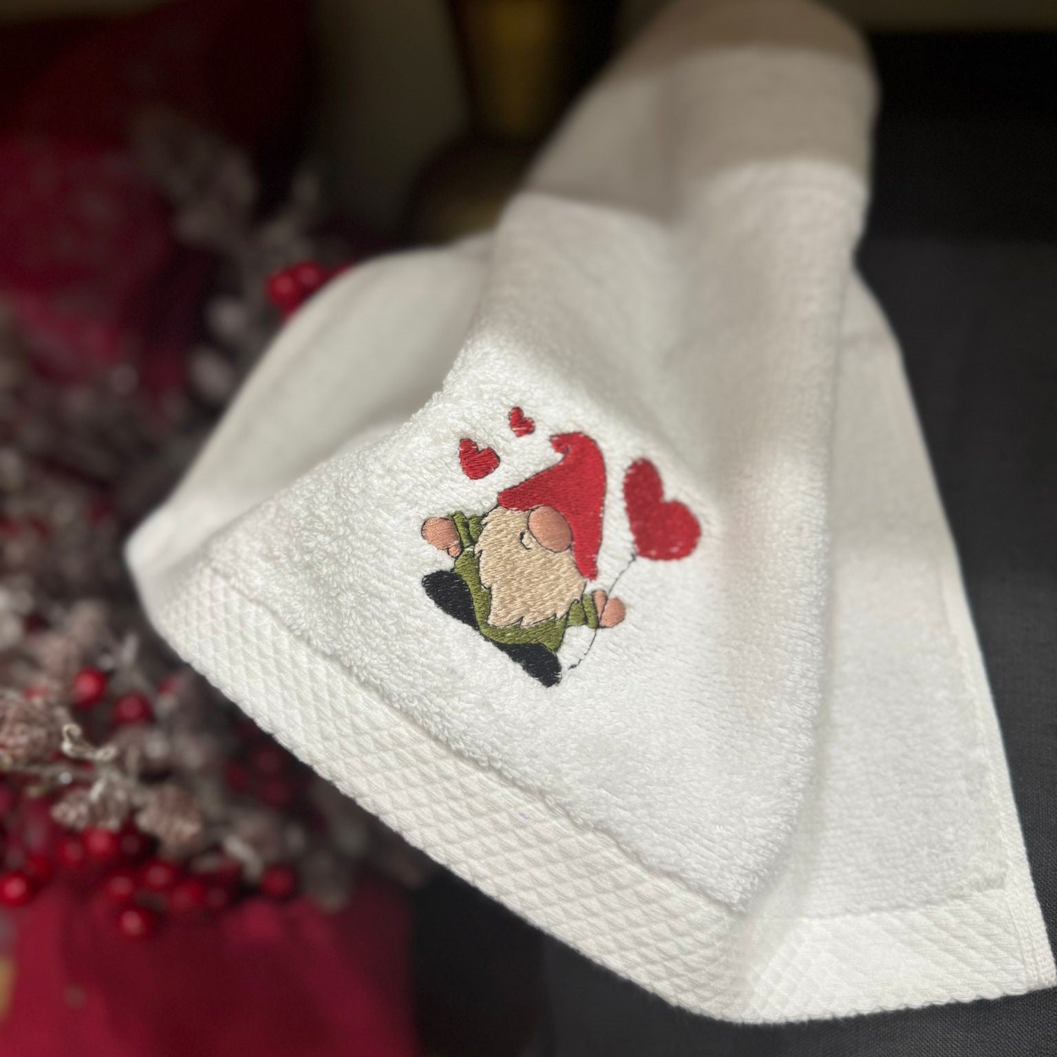 Salviettine Natalizie Ricamate