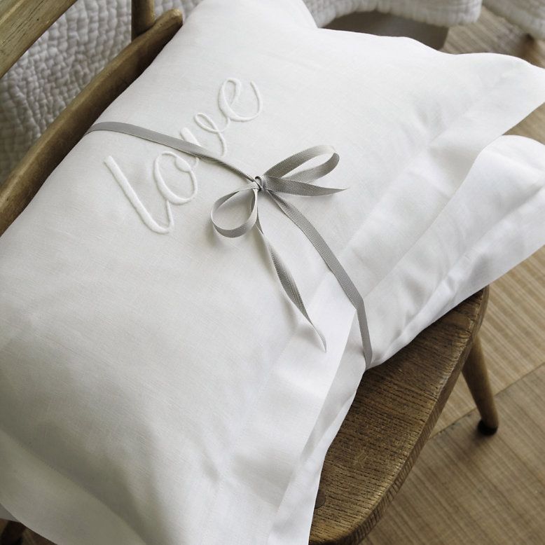 Coppia Cuscini Lino "Love & Sleep"