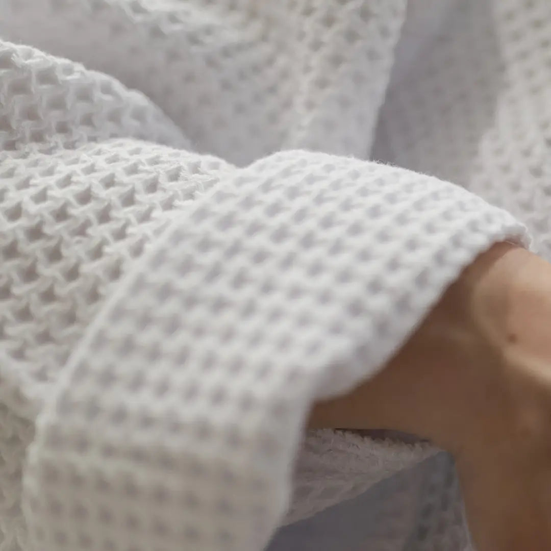 Accappatoio Nido d'Ape in Cotone con Cappuccio