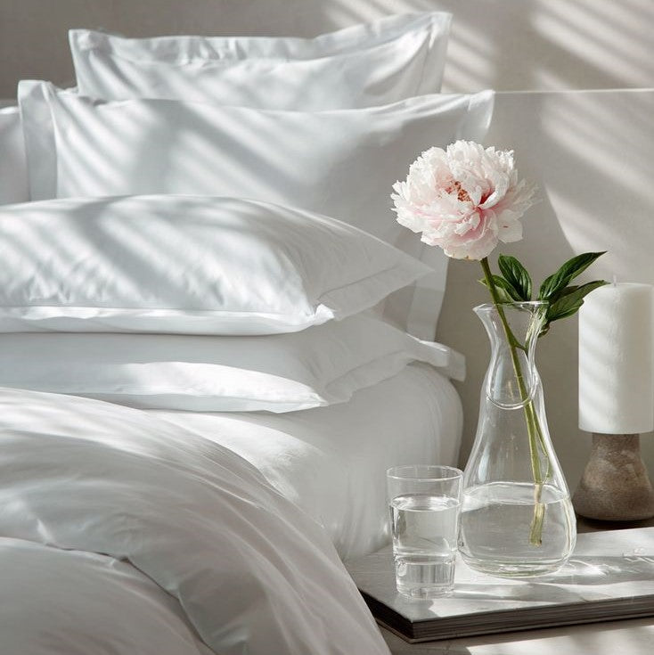 Parure Copripiumino Bianco Federa 3 volani