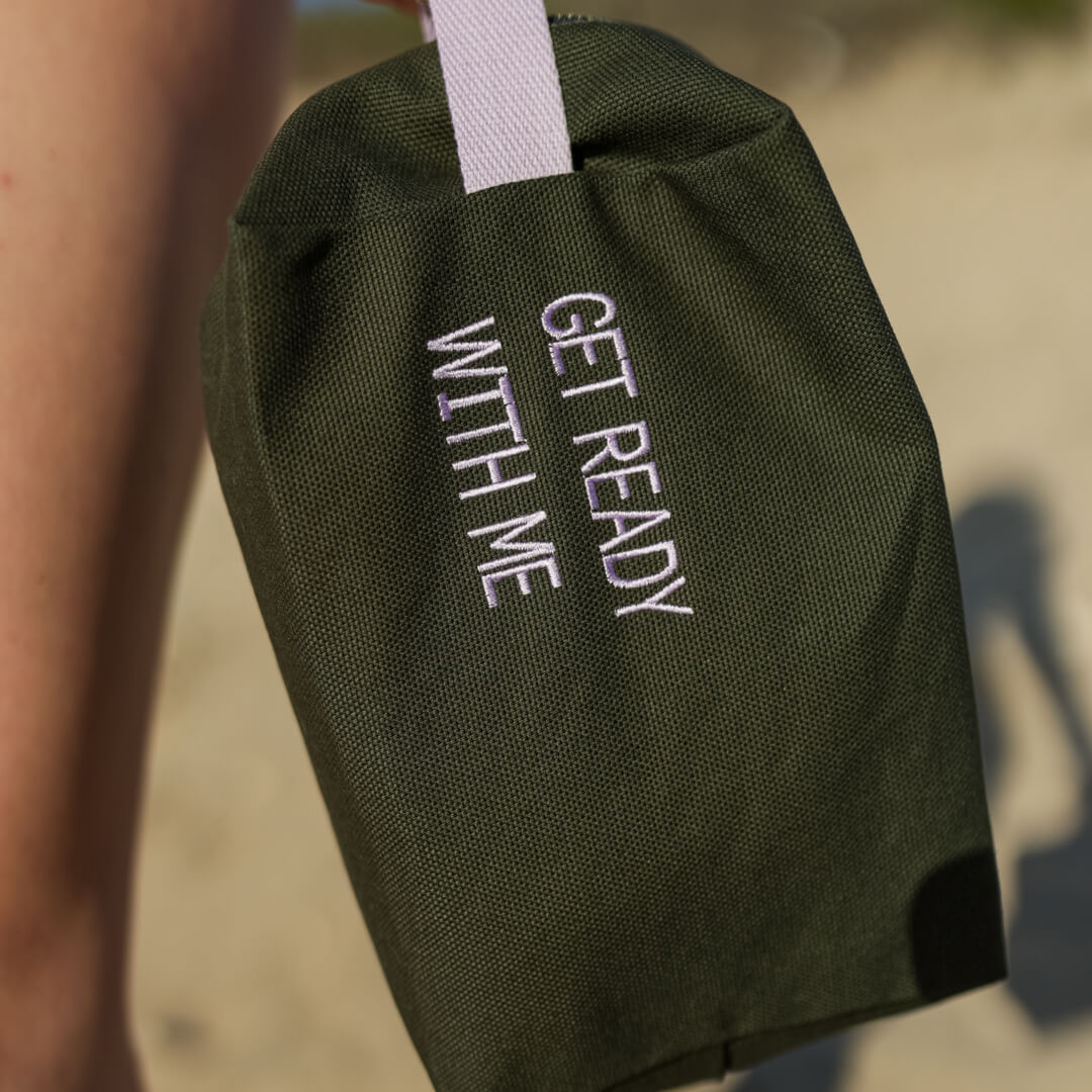 Pochette con Ricamo in Cotone "Vivar"