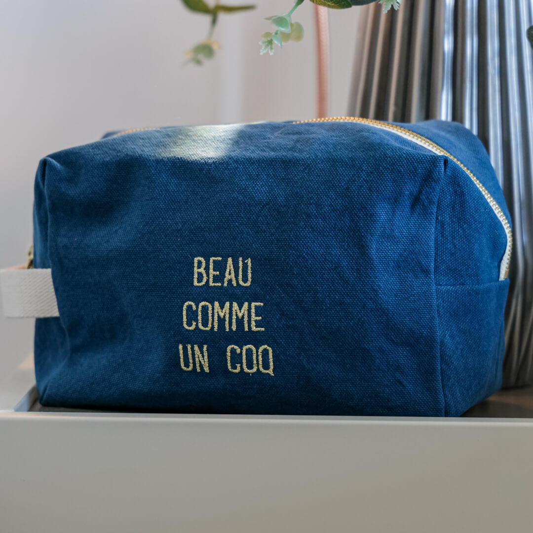 Pochette con Ricamo in Cotone "Vivar"